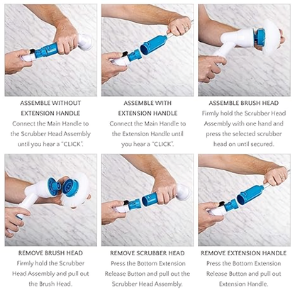 Electric Spin Scrubber Machine